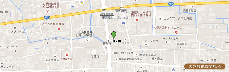 ボディメンテナンス北方 大きな地図はこちら